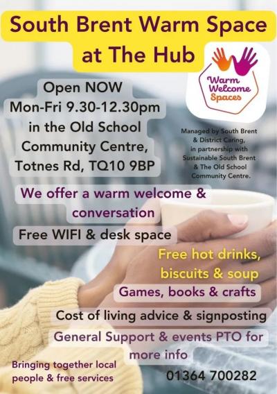 South Brent and District Caring - Winter Warm Room 2024